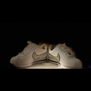 Customized badazzled Nike Cortez